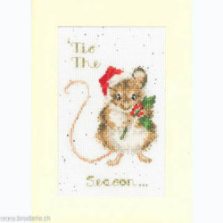 Bothy Threads, kit carte de voeux Christmas 'Tis The Season (BOXMAS56)