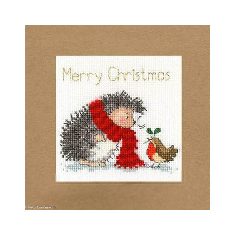 Bothy Threads, kit carte de Voeux Christmas Wishes (BOXMAS32)