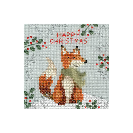 Bothy Threads, kit carte de Voeux Fox (BOXMAS8)