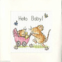 Bothy Threads, kit Carte de Voeux Hello Baby (BOXGC21)