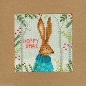 Bothy Threads, kit carte de Voeux lapin (BOXMAS10)