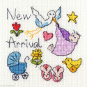 Bothy Threads, kit carte de voeux New Baby (BOXGC6)