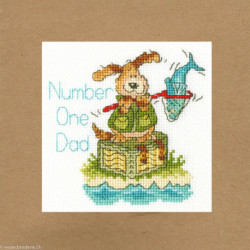 Bothy Threads, kit Carte de Voeux Number one Dad (BOXGC24)