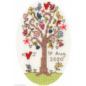 Bothy Threads, kit carte de voeux Sweet Tree (BOXGC2)