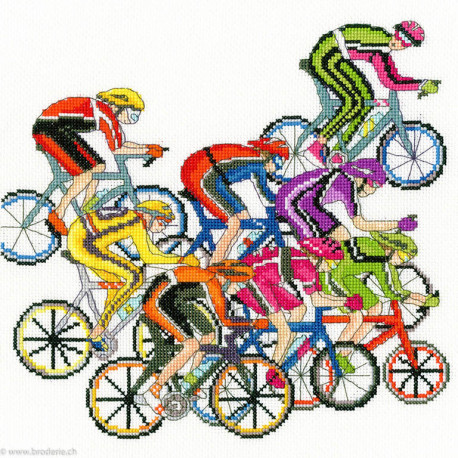 Bothy Threads, kit Cycling Fun (BOXJR40)