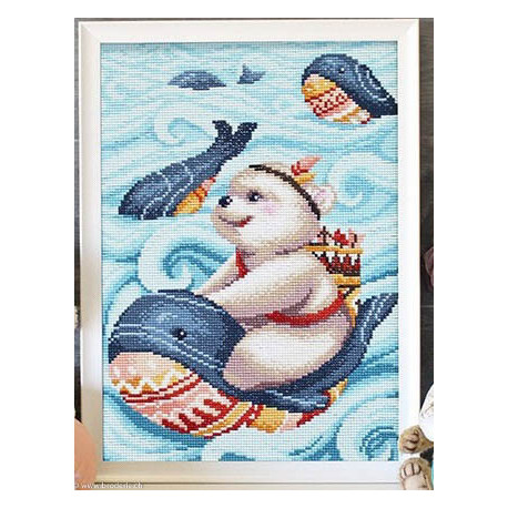 BrilliArt, kit diamant Bear and a whale (MC-052)