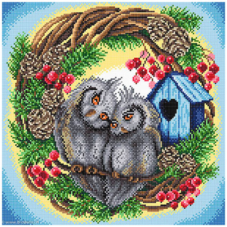 BrilliArt, kit diamant Owl love (MC-039)