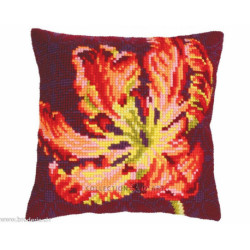 Collection d'Art, kit coussin Tulipe rouge (CADE5217)