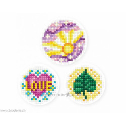 Collection d'Art, kit diamant 3 stickers love (CADEDCS004)