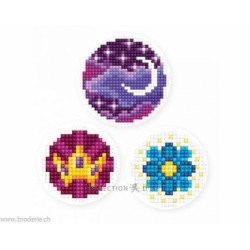 Collection d'Art, kit diamant 3 stickers Lune (CADEDCS005)