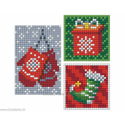 Collection d'Art, kit diamant 3 stickers Noël (CADEDCS016)