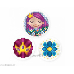 Collection d'Art, kit diamant 3 stickers princesse (CADEDCS007)