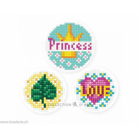 Collection d'Art, kit diamant 3 stickers princesse (CADEDCS009)