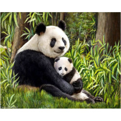 Collection d'Art, kit diamant Panda mother (CADE7131)