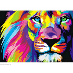 Collection d'Art, kit diamant Rainbow lion (CADE444)