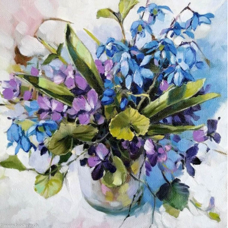 Collection d'Art, kit diamant Violets and snowdrops (CADE7126)