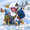 Collection d'Art, kit diamant Winter sleighing (CADE7172)