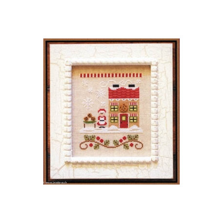 Country Cottage Needleworks, grille Mère Noël CCNSV4 Mrs. Claus Cookie Shop (CCNSV4)