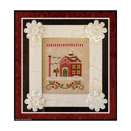Country Cottage Needleworks, grille North Pole Post Office (CCNSV3)