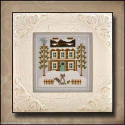 Country Cottage Needleworks, grille Raccoon Cabin (CCNFF1)