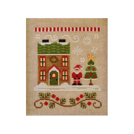 Country Cottage Needleworks, grille Santa's House (CCNSV1)