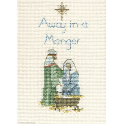 Derwentwater, kit Christmas Card - Away In A Manger (DWCDX21)