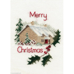 Derwentwater, kit Christmas Card - Christmas Cottage (DWCDX26)