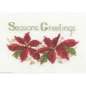 Derwentwater, kit Christmas Card - Poinsettias (DWCDX02)