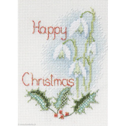 Derwentwater, kit Christmas Card - Snowdrops (DWCDX51)