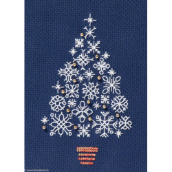 Derwentwater, kit Christmas Card - Snowflake Tree (DWCDX54)