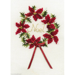 Derwentwater, kit Christmas Card - Wreath (DWCDX27)