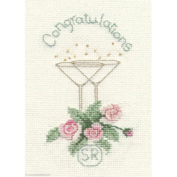 Derwentwater, kit Greeting Card - Rose And Champagne (DWCDG12)