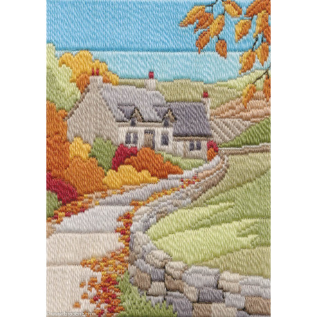 Derwentwater, kit Long Stitch Seasons - Autumn Cottage (DWMLS11)