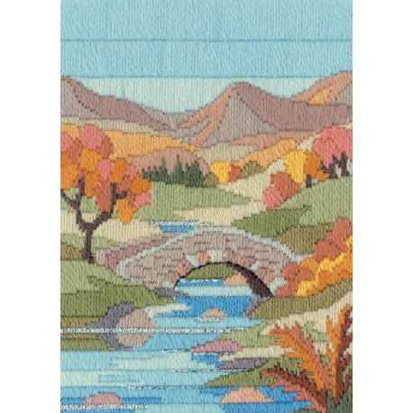 Derwentwater, kit Long Stitch Seasons - Mountain Autumn (DWMLS3)