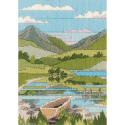 Derwentwater, kit Long Stitch Seasons - Mountain Spring (DWMLS1)