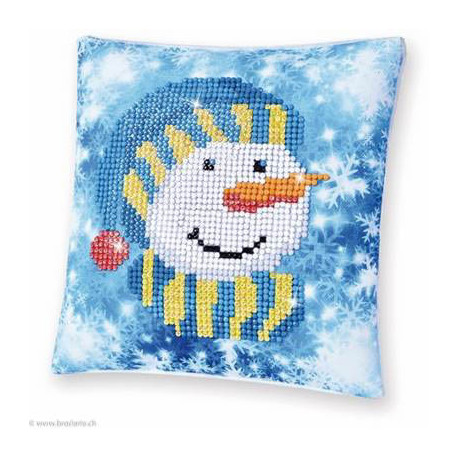 Diamond Dotz, kit diamant coussin niveau 1 - LE BONHOMME DE NEIGE (DDP2034)