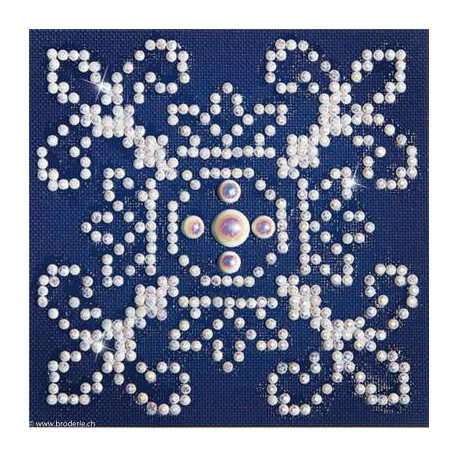 Diamond Dotz, kit diamant niveau 1- BLANC SUR BLEU (DD1003)