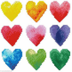 Diamond Dotz, kit diamant niveau 1 Love Rainbow (DD3026)