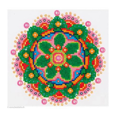 Diamond Dotz, kit diamant niveau 1- MANDALA FLEURI (DD3008)