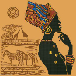 Diamond Dotz, kit diamant niveau 2 African Elegance (DD9029)