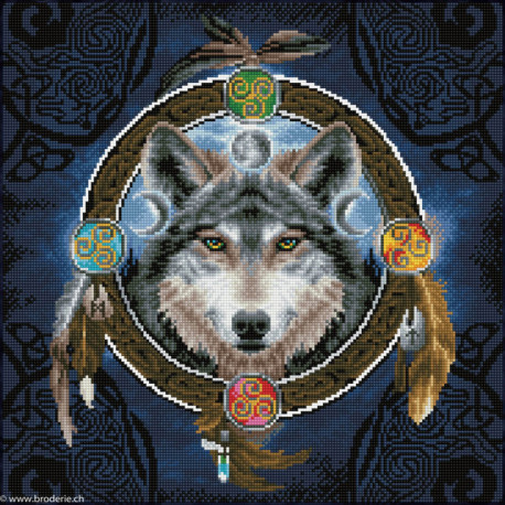 Diamond Dotz, kit diamant niveau 2 Celtic Wolf Guide (DD12049)