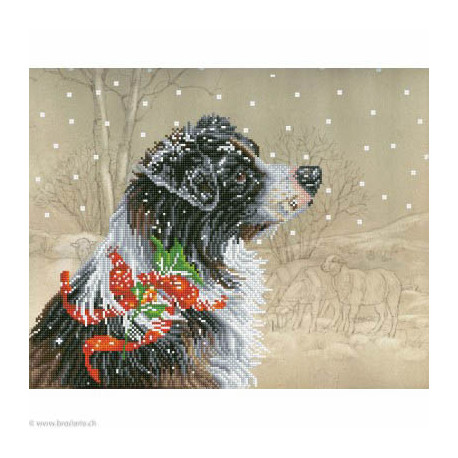 Diamond Dotz, kit diamant niveau 2 Christmas Collie (DD10036)