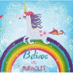 Diamond Dotz, kit diamant niveau 2- LICORNE MIRACULEUSE (DD7015)