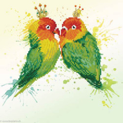 Diamond Dotz, kit diamant niveau 2 love Birds (DD5075)