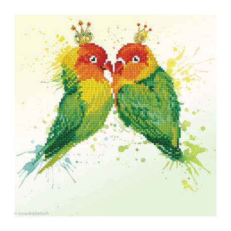 Diamond Dotz, kit diamant niveau 2 love Birds (DD5075)