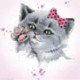 Diamond Dotz, kit diamant niveau 2 Love Eye spy Kitty (DD5059)