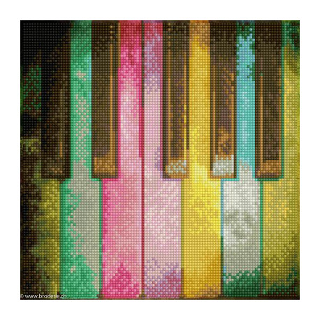 Diamond Dotz, kit diamant niveau 2 Piano Rainbow (DD5068)