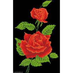 Diamond Dotz, kit diamant niveau 2 Red Rose Corsage (DD5025)