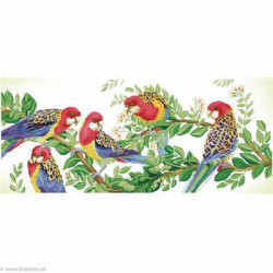 Diamond Dotz, kit diamant niveau 3- Eastern Rosella Gathering (DD13025)