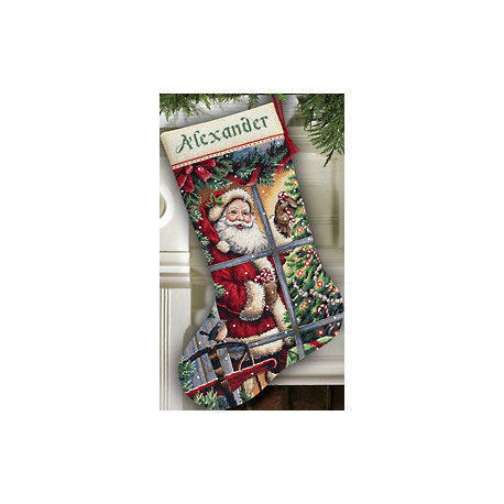 Dimensions Gold, kit Candy Cane Santa Stocking (DIM08778)